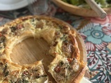 Tarte couronne tomates chevre basilic