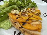 Tarte fine croustillante butternut bleu noix