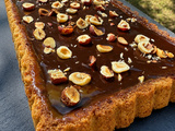 Tarte rectangulaire caramel chocolat
