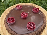 Tarte renverses choco framboises