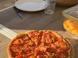 Tarte tomates moutarde a l'ancienne thon cheddar