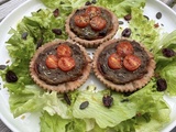 Tartelettes au confit d'aubergines et tomates