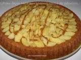 Gâteau façon tarte aux pommes,coulis de spéculoos