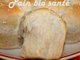 Pain bio santé (farine t65,t80 et son de blé)