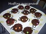 Spécial Halloween: Muffins araignées...ou toile d'araignées