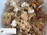 Quinoa aux poivrons, noix & féta