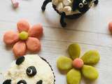 Cupcakes animaux: le mouton et le panda