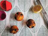 Muffins au citron, à la myrtille et aux graines de chia, avec ou sans levain