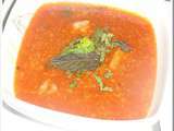 Chorba mequatafa belkodra (soupe rouge aux légumes).. plat Algérien