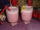 Milk shake à la fraise et grenadine
