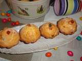 Petits cakes au citron et fruits confits (madeleine)