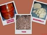 Cake thon / mozzarella / tomates sechees