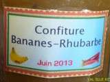 Confiture rhubarbe / banane