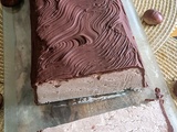 Nontronnais, gâteau aux châtaignes et nappage chocolat