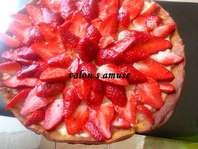 Recettes De Tarte Aux Fraises De Valou S'amuse...a Cuisiner