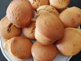 Muffins coeur pâte à tartiner
