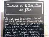  Cuisine et littérature en fête * 2ème édition*   à la Colle-sur-Loup (part. 1)