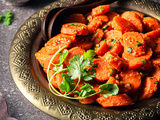 Khizou Mchermel / salade de carottes à la marocaine (végétarien, vegan)