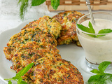 Kolokithokeftedes / Beignets de courgettes grecs (végétarien, vegan)
