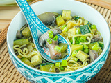 Soupe de nouilles express façon asiatique (végétarien, vegan)