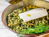 Spanakorizo / riz aux épinards grec (végétarien, vegan)