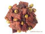 “Bœuf” miso aux olives (Vegan, sans gluten) / “Bò” kho miso, oliu thuần chay