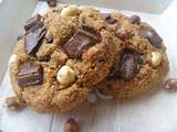 Cookies géants chocolat/noisettes