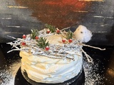 Pavlova de Noël mousse de marron