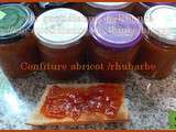 Confiture abricot - rhubarbe au gingembre (cooking chef ou pas)