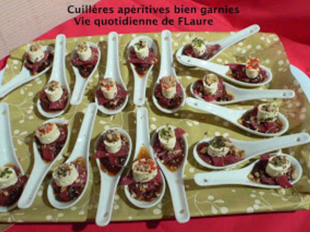 Recette Cuillères apéritives de St Jacques à la mangue (facile, rapide)