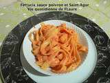 Fettuccia sauce poivron et Saint-Agur