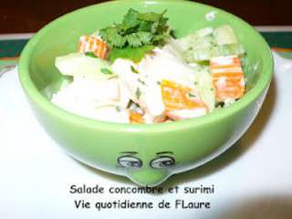 Salade concombre et surimi (un tour en cuisine n°108)