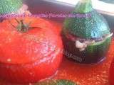 Courgettes et Tomates farcies au Boeuf ( Thermomix )