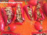 Poivrons rouges longs Farcis (Thermomix)
