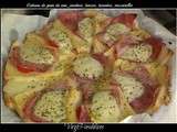 Gâteau de pain de mie, jambon, bacon, tomate, mozzarella | Virg & ses Délices