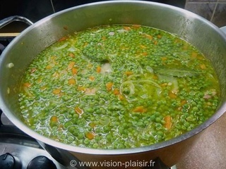 Recettes de Petits pois et Lardons