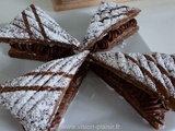 Triangles feuilletés tout chocolat