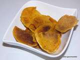 Chips de patates douces … au micro-ondes (légères et épicées)