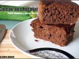 Gâteau au chocolat light: sans beurre et sans sucre rapide