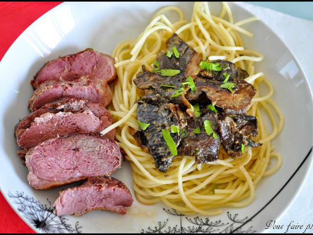 Recettes de Sauce aux champignons et Canard