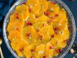 Salade d’oranges à la marocaine, fleur d’oranger-miel-cannelle