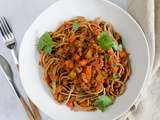 Spaghettis à la bolognaise végétale (ig bas & vegan)