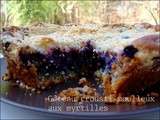 Gâteau crousti-moelleux aux myrtilles