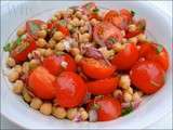 Salade de pois chiches et tomates