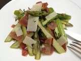Saison simple et saine : la salade d’asperges tiede