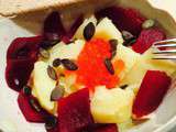 Salade d’hiver tres coloree : idee recette