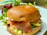 Bagel saumon fumé avocat