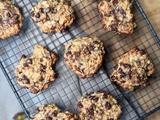 Cookies banane avoine chocolat cacahuète