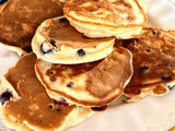 Pancakes banane myrtilles healthy