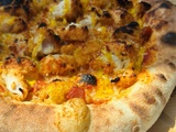 Pizza aux tenders de poulet et sauce curry